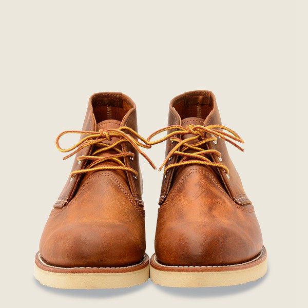 Red Wing Heritage Shoes Brown - Mens Work - Chukkar Rough & Tough Leather - 8609-NULMG